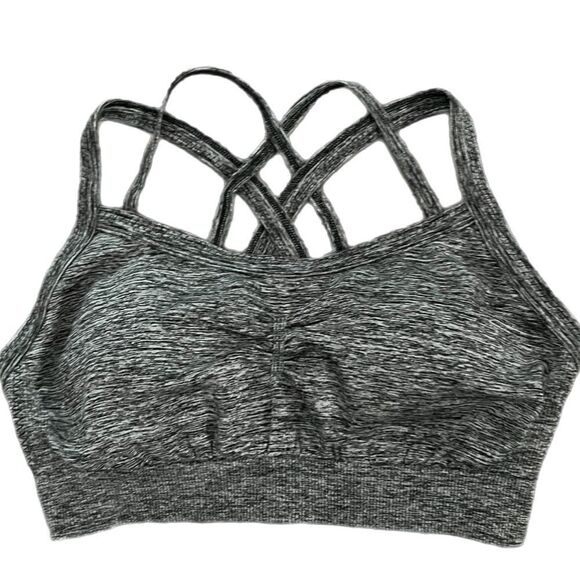 The Ultimate by Victoria’s Secret VSX Seamless Strappy Padded Sport bra gray M - Picture 1 of 6